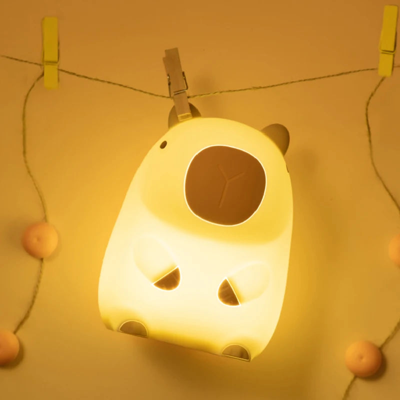 Orange Capybara Lamp
